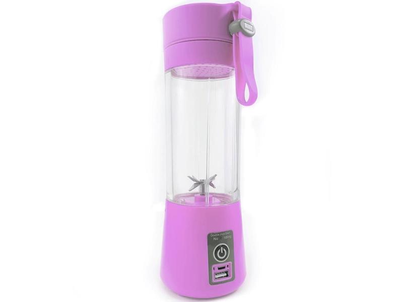 Mini Liquidificador Portátil Recarregável Usb 6 Lâminas - Rosa - Aquilae Imagem de Mini Liquidificador Portátil Recarregável Usb 6 Lâminas - Rosa