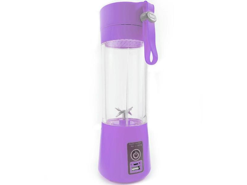 Imagem de Mini Liquidificador Portátil Recarregável Usb 6 Lâminas - Roxo