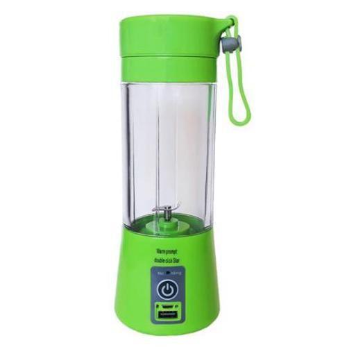 Mini Liquidificador Portátil Recarregável Usb 6Lâminas Verde - Juice Imagem de Mini Liquidificador Portátil Recarregável Usb 6Lâminas Verde