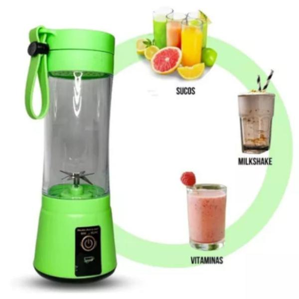 Imagem de Mini Liquidificador Portátil Shake Cup Suco + Cabo Usb