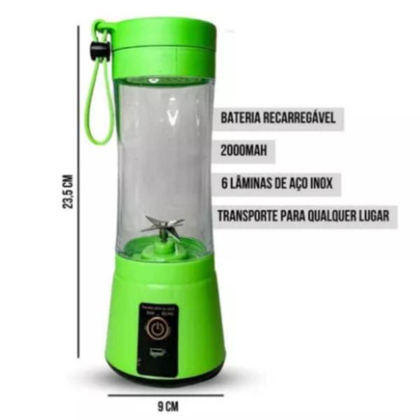 Imagem de Mini Liquidificador Portátil Shake Cup Suco + Cabo Usb