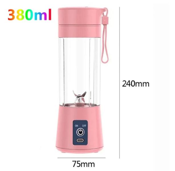 Mini Liquidificador Portátil Shake Take Juice Cup Recarregavel LE-781 - LELONG LE-781 Imagem de Mini Liquidificador Portátil Shake Take Juice Cup Recarregavel LE-781