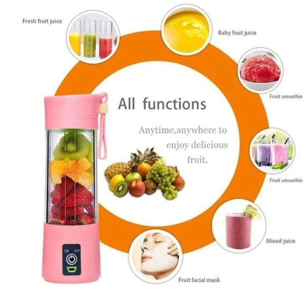 Mini Liquidificador Portátil Shake Take Juice Cup Recarregavel LE-781 - LELONG LE-781 Imagem de Mini Liquidificador Portátil Shake Take Juice Cup Recarregavel LE-781