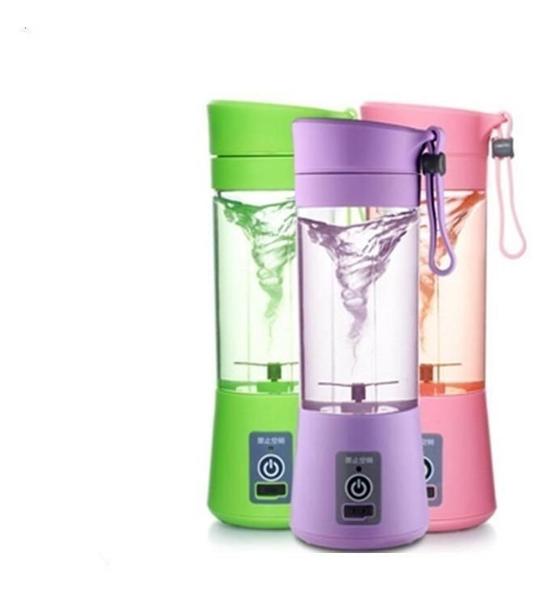 Mini Liquidificador Portátil Trabalho Recarregável Verde - Geral Imagem de Mini Liquidificador Portátil Trabalho Recarregável Verde