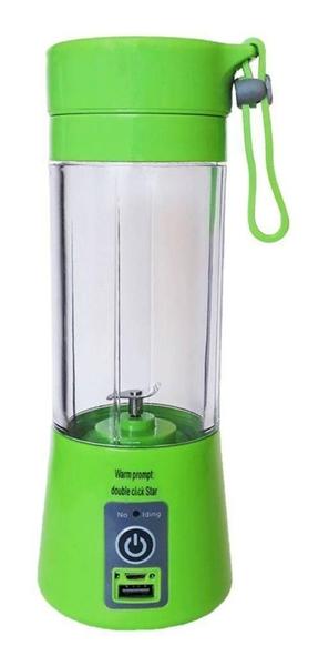Mini Liquidificador Portátil Trabalho Recarregável Verde - Geral Imagem de Mini Liquidificador Portátil Trabalho Recarregável Verde