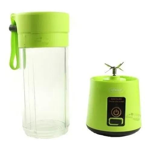 Imagem de Mini Liquidificador Portatil Usb 6 Lâminas 380Ml Verde