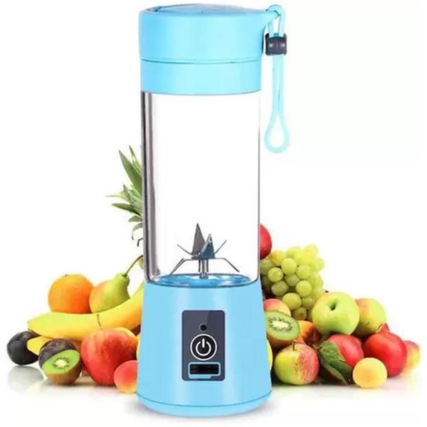 Mini Liquidificador Portátil Usb Recarregável Mixer (Azul) - Blender Imagem de Mini Liquidificador Portátil Usb Recarregável Mixer (Azul)