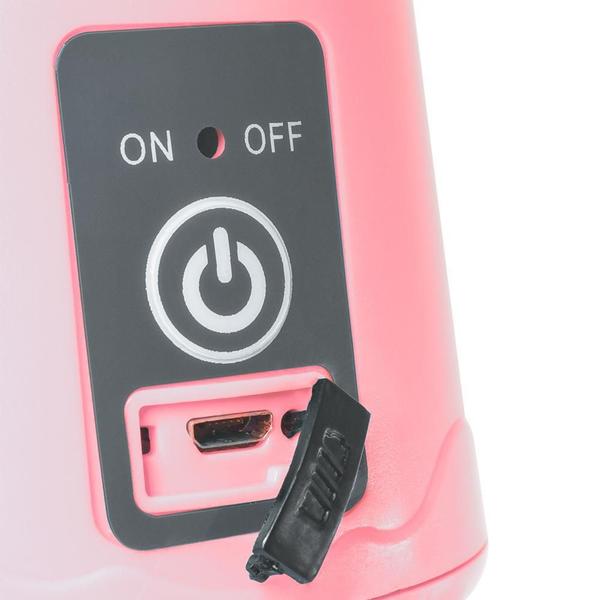 Imagem de Mini Liquidificador Portátil Usb Recarregável ( Rosa )