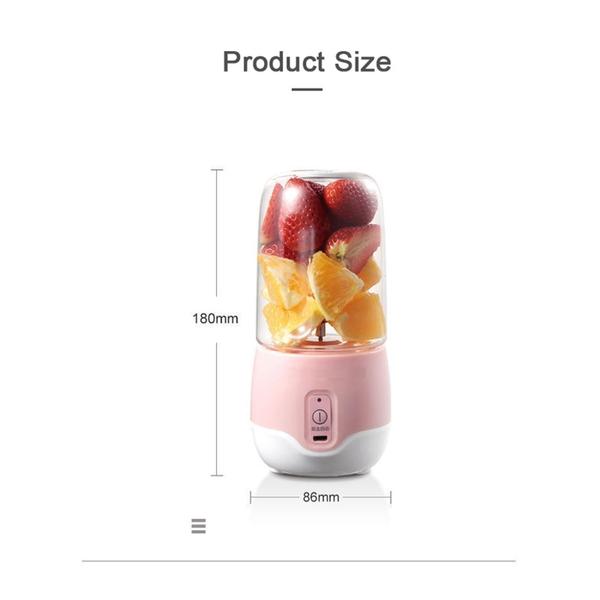 Mini Liquidificador Portátil Usb Shake Suco Copo 4 Lamina Recarregavel - prime Imagem de Mini Liquidificador Portátil Usb Shake Suco Copo 4 Lamina Recarregavel