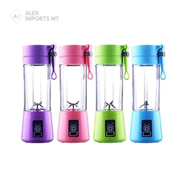 Imagem de Mini Liquidificador Shake Vitaminas Usb Portátil Academia - Azul