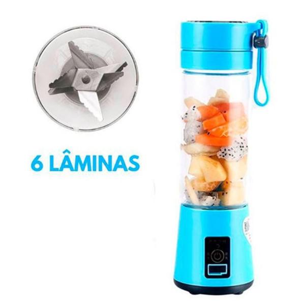 Mini Liquidificador Shake Vitaminas Usb Portátil Barato - Alex Imports MT Imagem de Mini Liquidificador Shake Vitaminas Usb Portátil Barato
