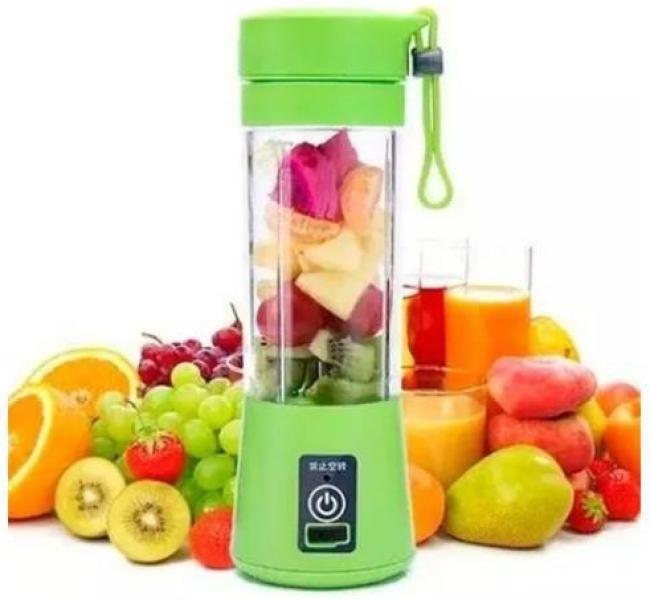 Imagem de Mini Liquidificador Verde Mixer Juice Cup Portatil 380Ml Usb