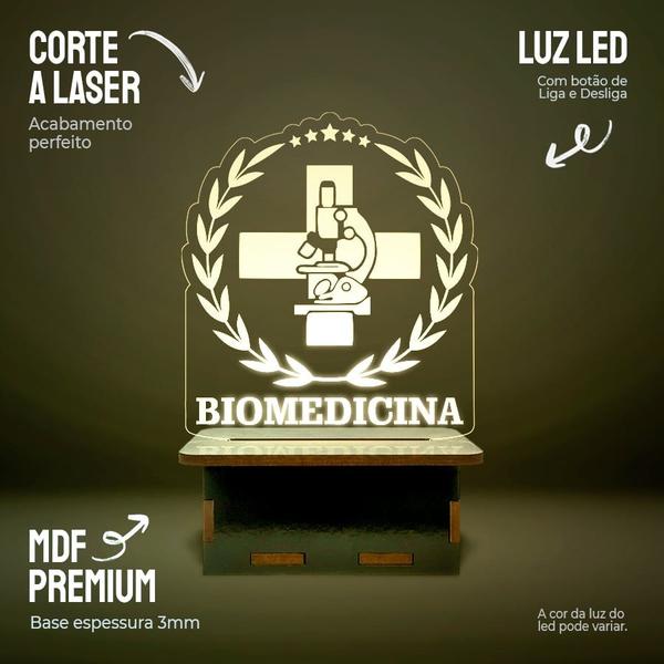 Imagem de Mini Luminária Cursos - Biomedicina