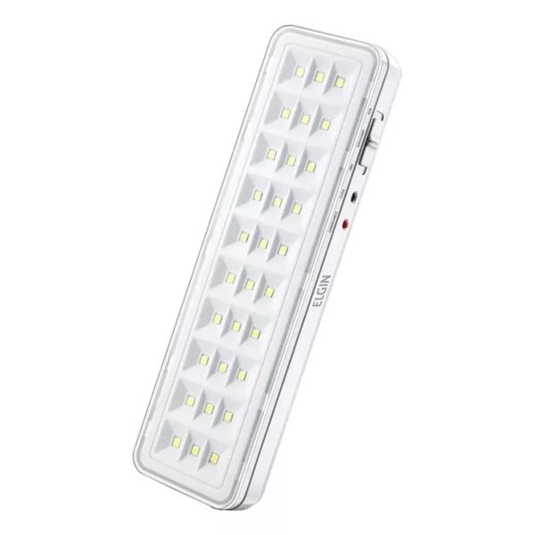 Imagem de Mini Luminária de Emergência 20cm x 5,5cm, 110V/220V Elgin