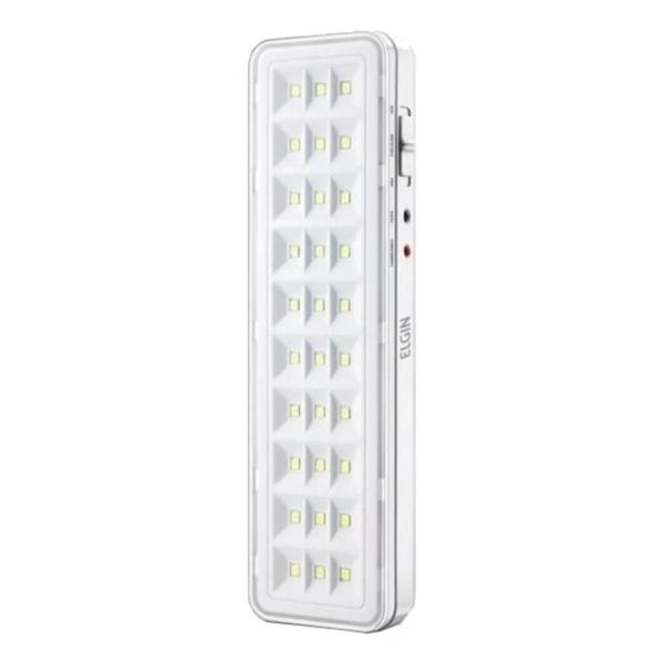 Imagem de Mini Luminária de Emergência 20cm x 5,5cm, 110V/220V Elgin