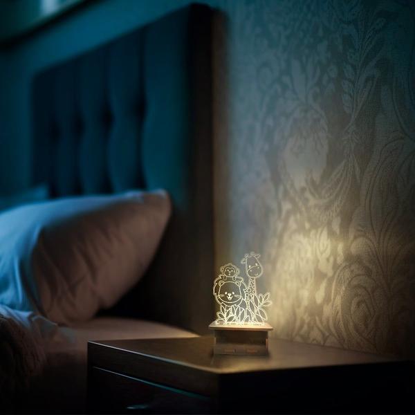 Mini Luminária Fazendinha fofinhos - ShopC Imagem de Mini Luminária Fazendinha fofinhos