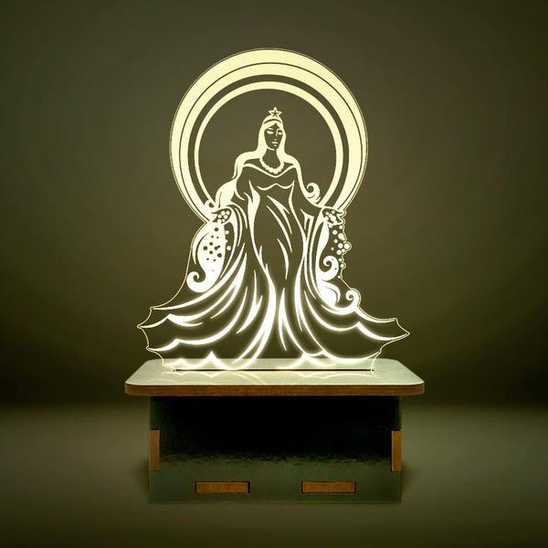 Mini Luminária Iemanja - ShopC Imagem de Mini Luminária Iemanja