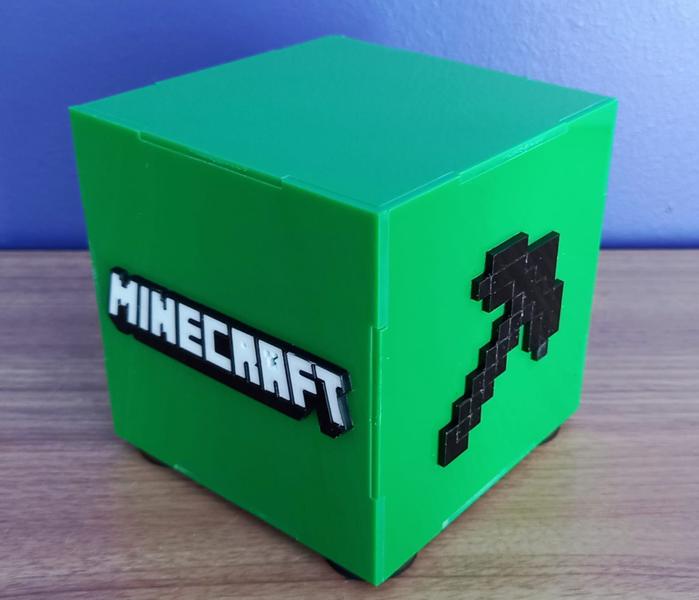 Imagem de Mini Luminaria Minicraft Com Led Abajur Mini Craft Presente Geek