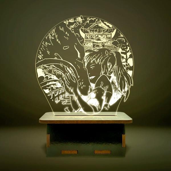 Mini Luminária Studio Ghibli - Chihiro e Haku Dragão - ShopC Imagem de Mini Luminária Studio Ghibli - Chihiro e Haku Dragão