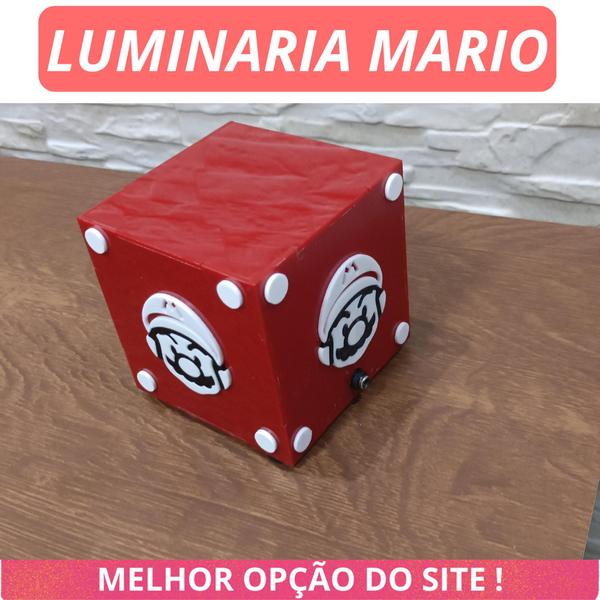 Imagem de Mini Luminária Super Mario Bross Gamer Geek