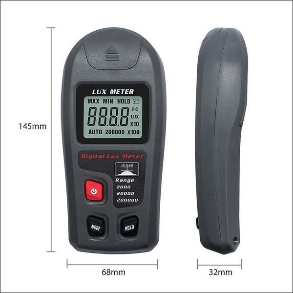 Mini Luxímetro Digital 0 ~ 200000 Com Bateria Incluso - CONTEC Imagem de Mini Luxímetro Digital 0 ~ 200000 Com Bateria Incluso