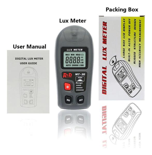 Mini Luxímetro Digital 0 ~ 200000 Com Bateria Incluso - CONTEC Imagem de Mini Luxímetro Digital 0 ~ 200000 Com Bateria Incluso