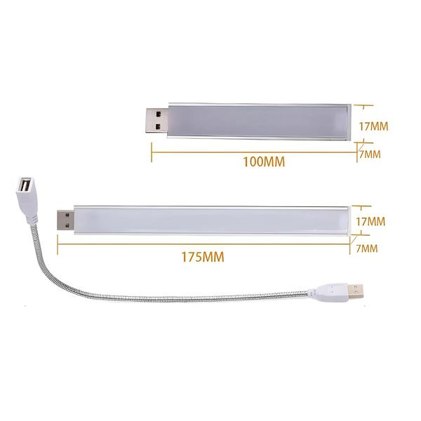 Imagem de Mini Luz LED Portátil Para Livro 3/8/10/20/24 Branco Quente USB DC Luz Noturna Para Leitura E