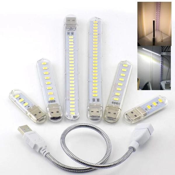 Imagem de Mini Luz LED Portátil Para Livro 3/8/10/20/24 Branco Quente USB DC Luz Noturna Para Leitura E