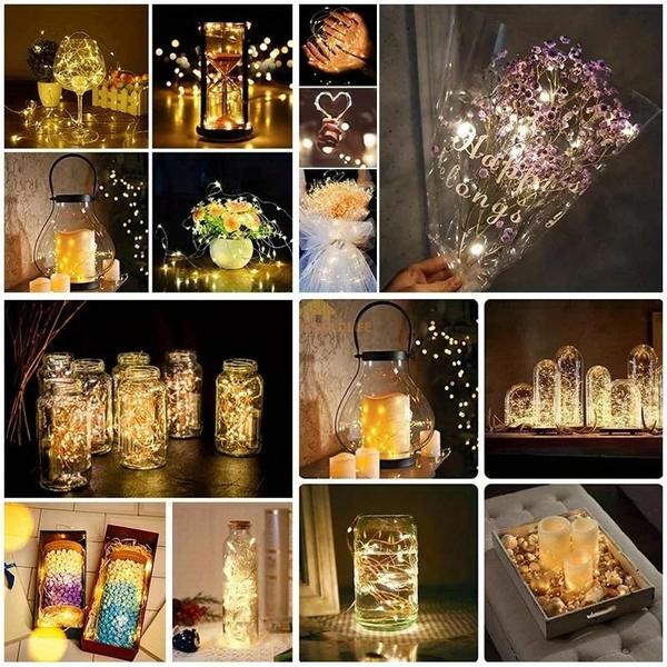 Imagem de Mini Luzes de Fadas de Cobre à Prova d'Água - 10 Modos - Decoração de Natal