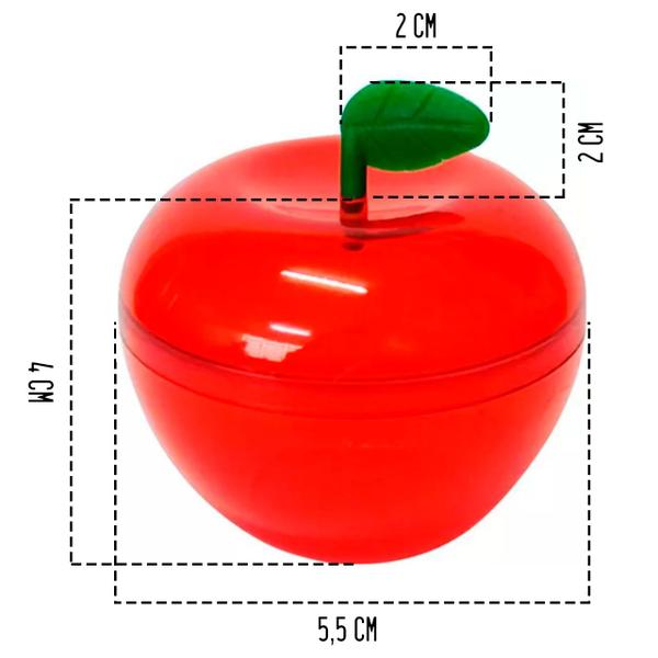 Imagem de Mini Maçã Acrílica Kit Festa Lembrancinha - 10 unidades