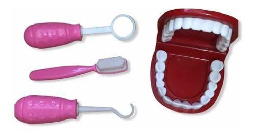 Imagem de Mini Maleta Dentista Brinquedo Infantil Aprendendo Escovar