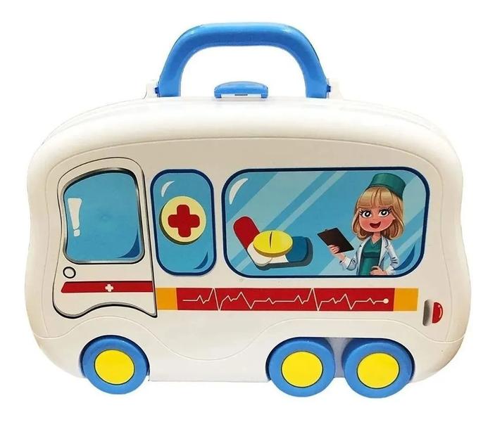 Imagem de Mini Maleta Infantil Com Rodinhas De Médico e Enfermeira