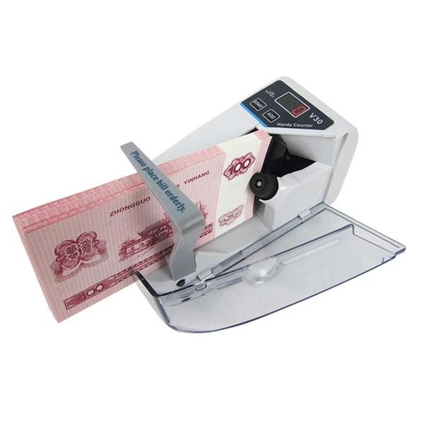 Imagem de Mini maquina contador de cedulas real dolar euro  contador portatil profissional 