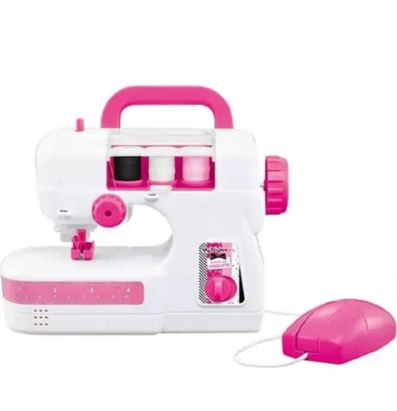 Imagem de Mini Maquina de Costura Infantil Rosa Style Stelie Multikids Br1229