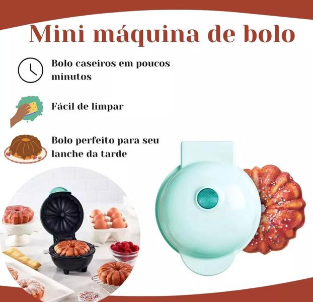 Imagem de Mini Máquina De Fazer Bolo Elétrica Cake Cozinha Bundt 110v