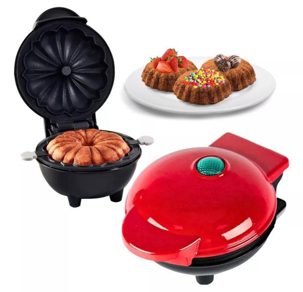 Imagem de Mini Máquina De Fazer Bolo Elétrica Cake Cozinha Bundt 110v