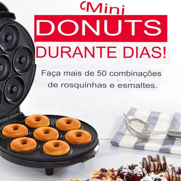 Imagem de Mini Máquina De Fer Donuts Rosquinhas 7 Furos 110V