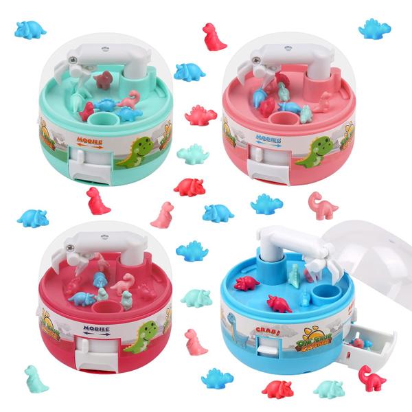 Mini máquina de garras TRACYCY Dinosaur Catcher Toy, 4 peças com 32 bonecas Imagem de Mini máquina de garras TRACYCY Dinosaur Catcher Toy, 4 peças com 32 bonecas