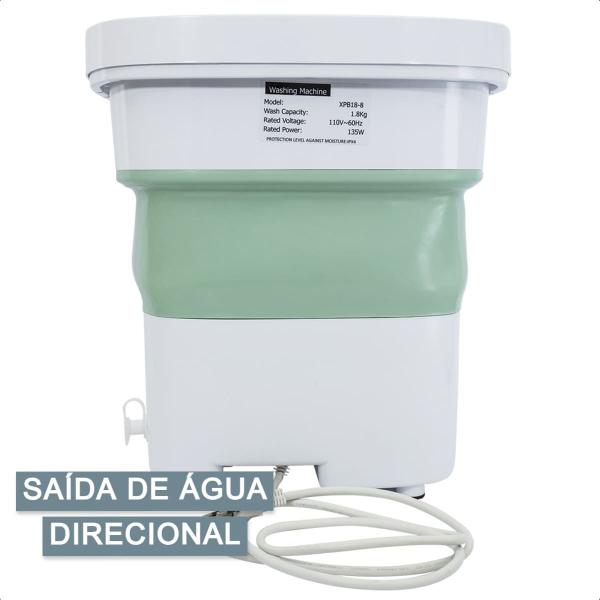 Mini Maquina de Lavar Dobrável 110V Portátil até 1,8kg com regulagem de tempo e saída de água direcional KaBaby 11300C - Kavod Imagem de Mini Maquina de Lavar Dobrável 110V Portátil até 1,8kg com regulagem de tempo e saída de água direcional KaBaby 11300C