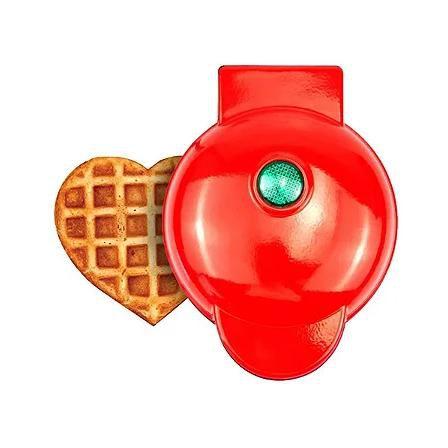 Imagem de Mini Máquina de Waffle Coração Elétrica 110v Antiaderente