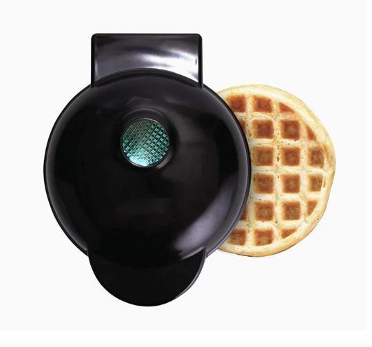 Mini Máquina De Waffle Elétrica Portátil 110V Preto - Mini Maker Imagem de Mini Máquina De Waffle Elétrica Portátil 110V Preto