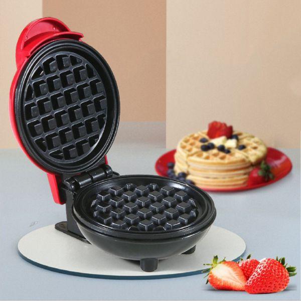 Imagem de Mini Maquina De Waffles Elétrica 350w Automática Portátil Antiaderente Doméstica Compacta