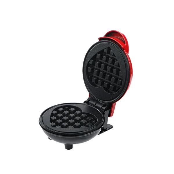 Imagem de Mini Maquina De Waffles elétrica Panquecas coração