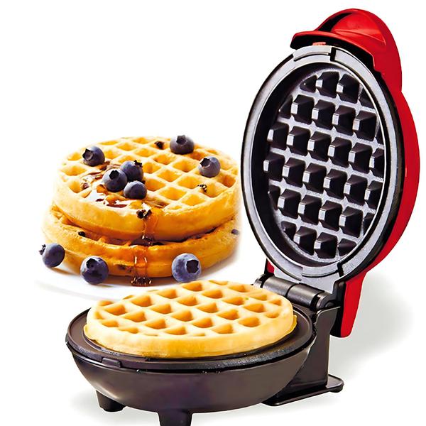 Imagem de Mini Maquina De Waffles Panquecas Automático Elétricos Portátil 110v Doméstica 350w Panela Elétrica De waffle 