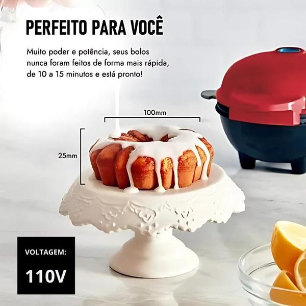 Imagem de Mini Máquina Elétrica de Fazer Bolos Bundts Antiaderente 110v