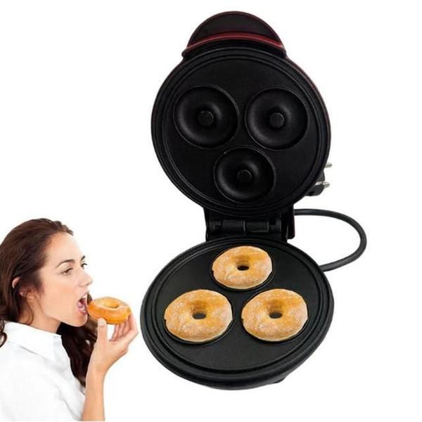 Imagem de Mini Máquina Forma Elétrica Retro Fer Waffle Donuts