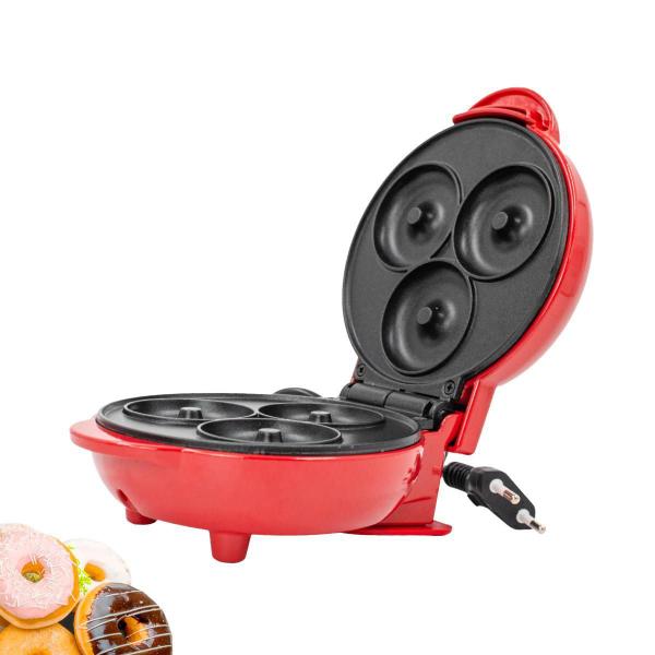 Imagem de Mini Maquina Forma Elétrica - Waffles Donuts Vermelho