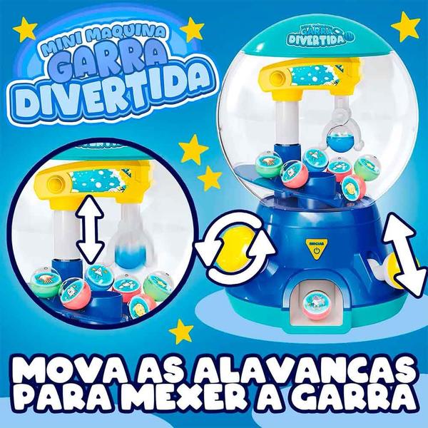 Imagem de Mini Máquina Infantil de Pegar - Garra Divertida Ball Azul - DM Toys