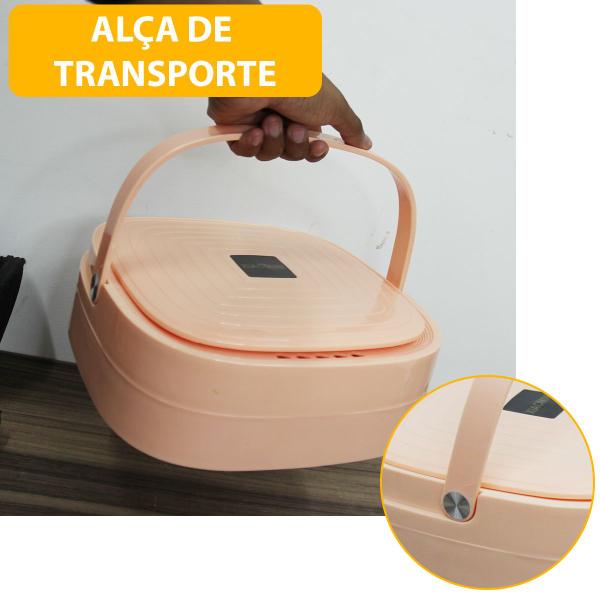 Imagem de Mini Máquina Lavar Roupas Balde Lavadora Dobrável Portátil