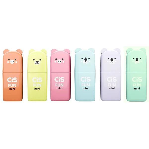 Imagem de Mini Marca Texto Divertido Cis Fun C/6 Cores Pastel